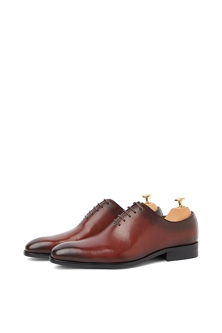 Oxford Brown Leather Shoes by Vantier Fashion at Pernia's Pop Up Shop