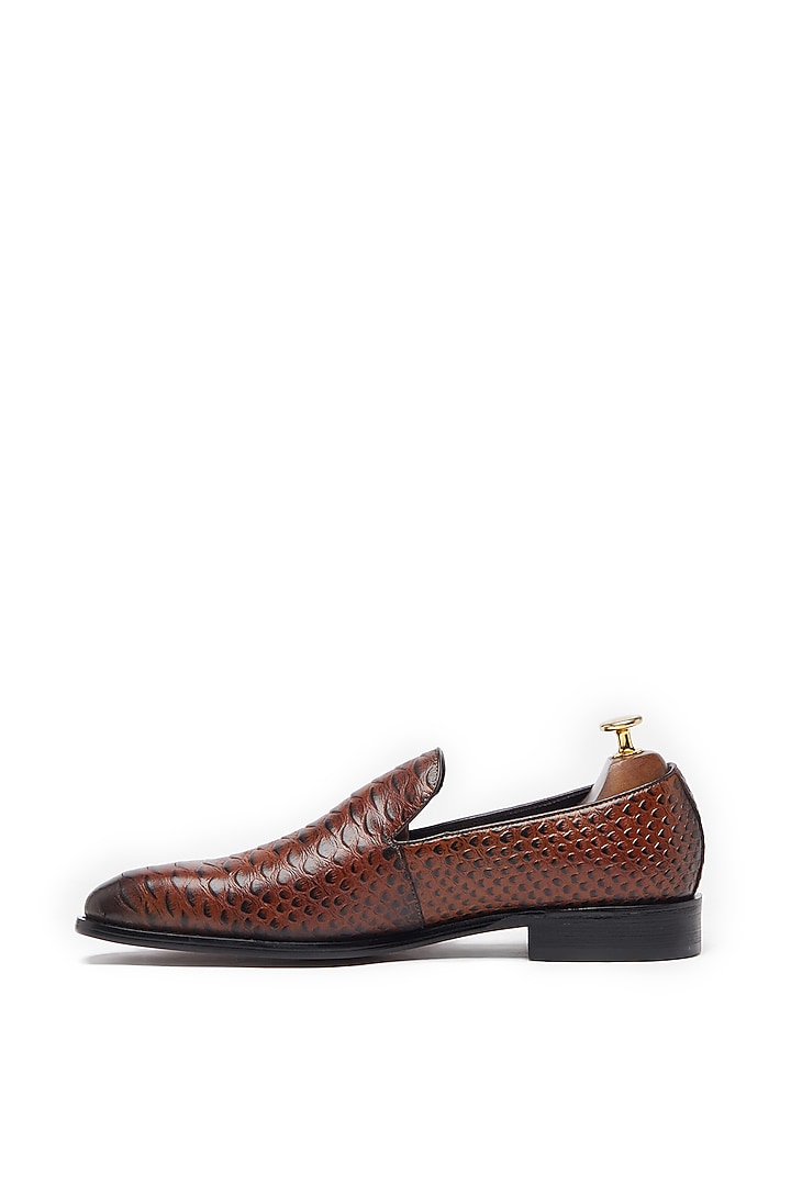 Brown Shoes In Pure Leather by Vantier Fashion at Pernia's Pop Up Shop