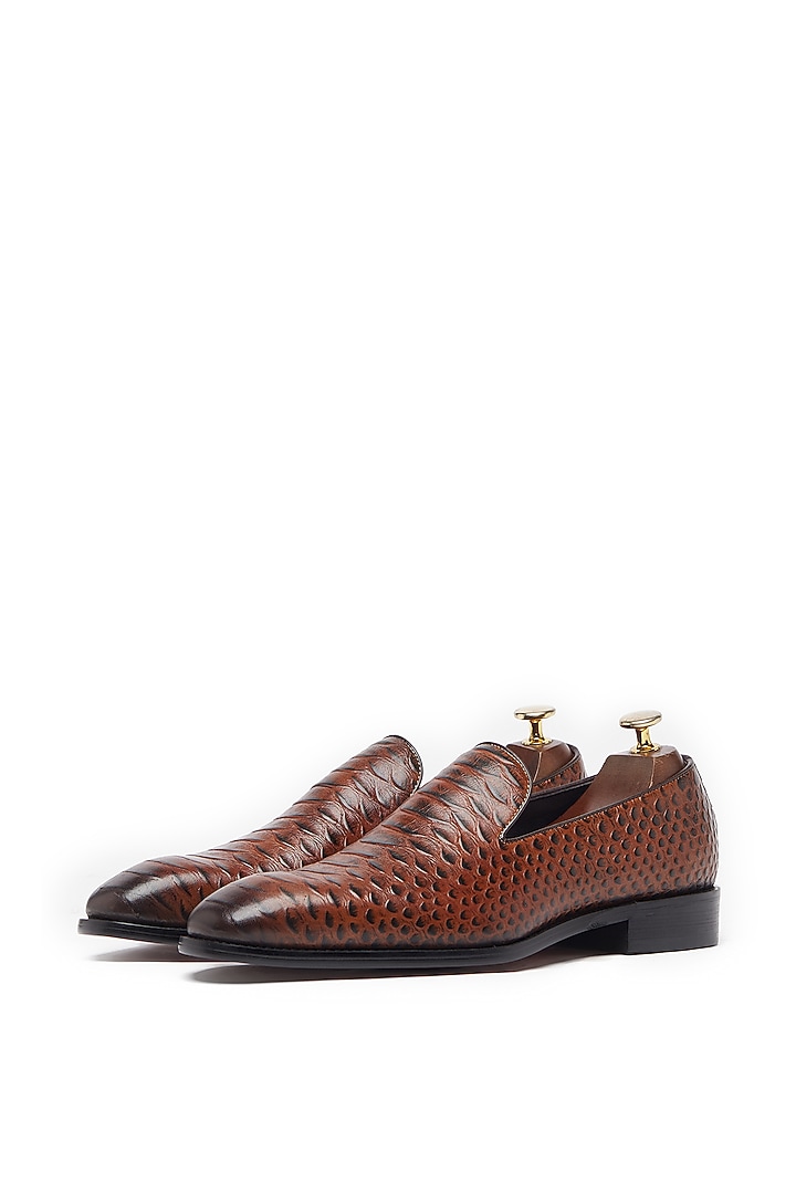 Brown Shoes In Pure Leather by Vantier Fashion at Pernia's Pop Up Shop