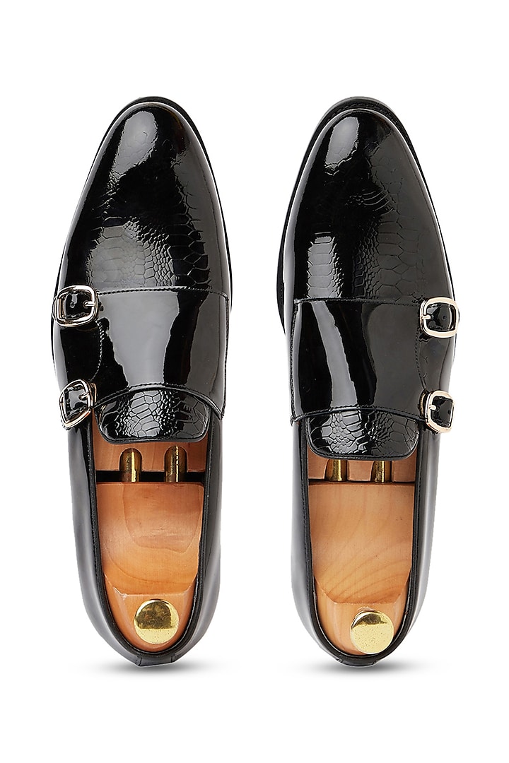 Black Patent Leather Shoes by Vantier Fashion