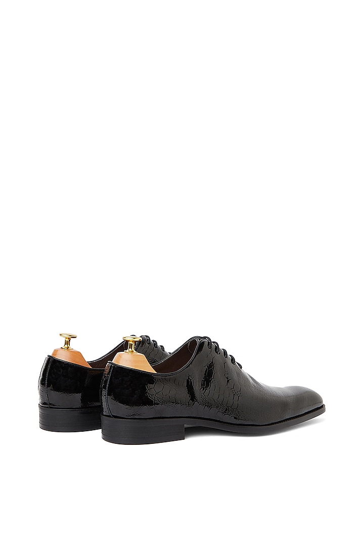 Black Pure Patent Leather Shoes by Vantier Fashion at Pernia's Pop Up Shop