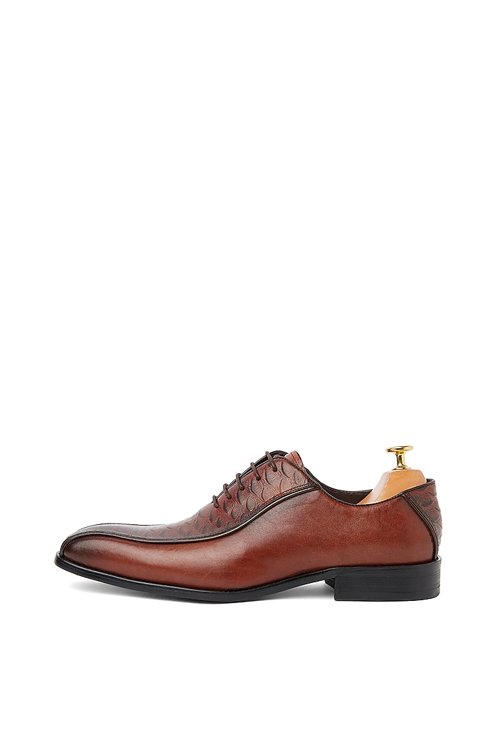 Brown Leather Shoes by Vantier Fashion at Pernia's Pop Up Shop