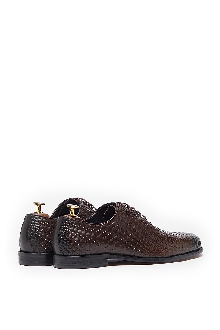 Brown Leather Formal Shoes by Vantier Fashion at Pernia's Pop Up Shop