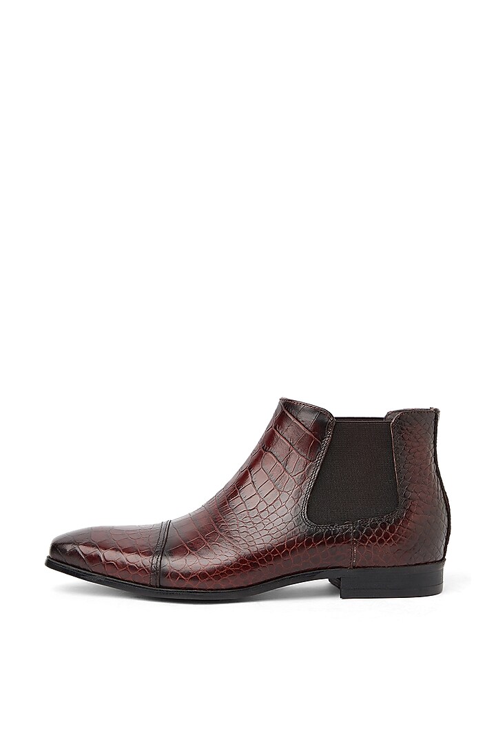 Brown Handcrafted Shoes In Pure Leather by Vantier Fashion at Pernia's Pop Up Shop