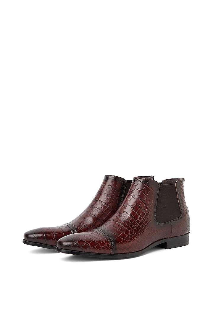 Brown Handcrafted Shoes In Pure Leather by Vantier Fashion at Pernia's Pop Up Shop