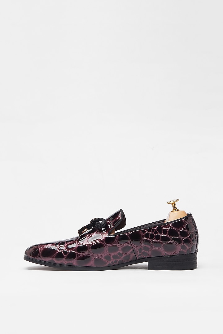 Purple Crocodile Printed Shoes by Vantier Fashion at Pernia's Pop Up Shop