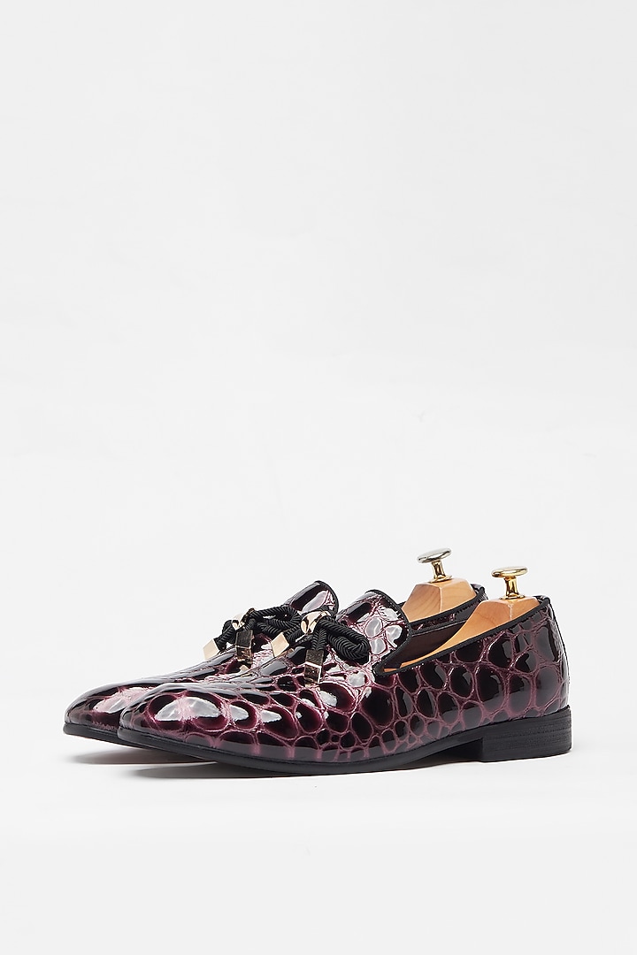 Purple Crocodile Printed Shoes by Vantier Fashion at Pernia's Pop Up Shop