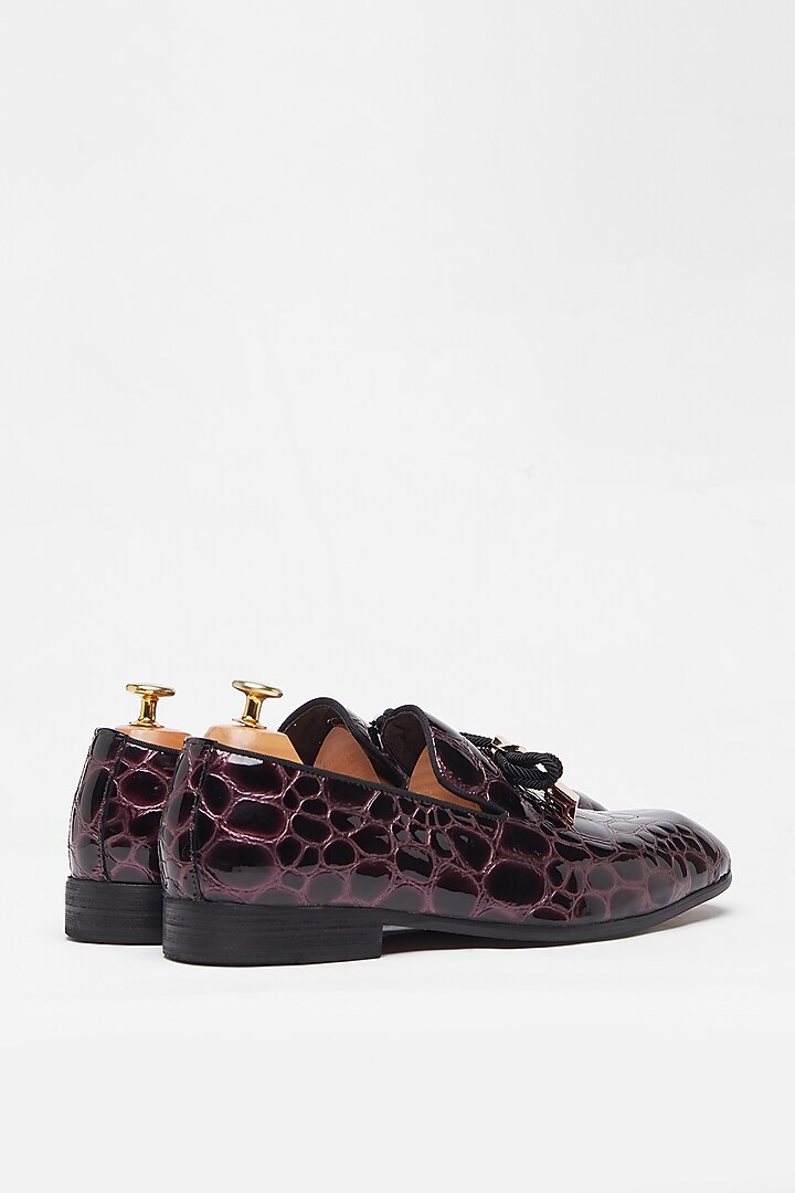 Purple Crocodile Printed Shoes by Vantier Fashion at Pernia's Pop Up Shop