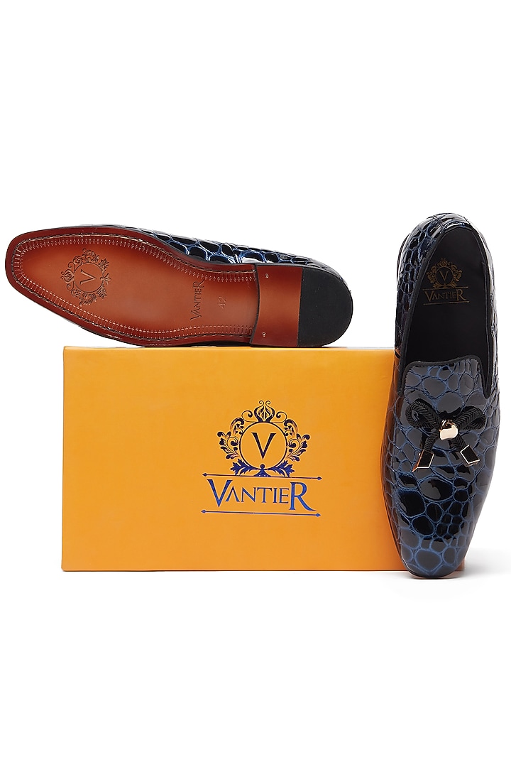 Blue Crocodile Printed Shoes by Vantier Fashion at Pernia's Pop Up Shop