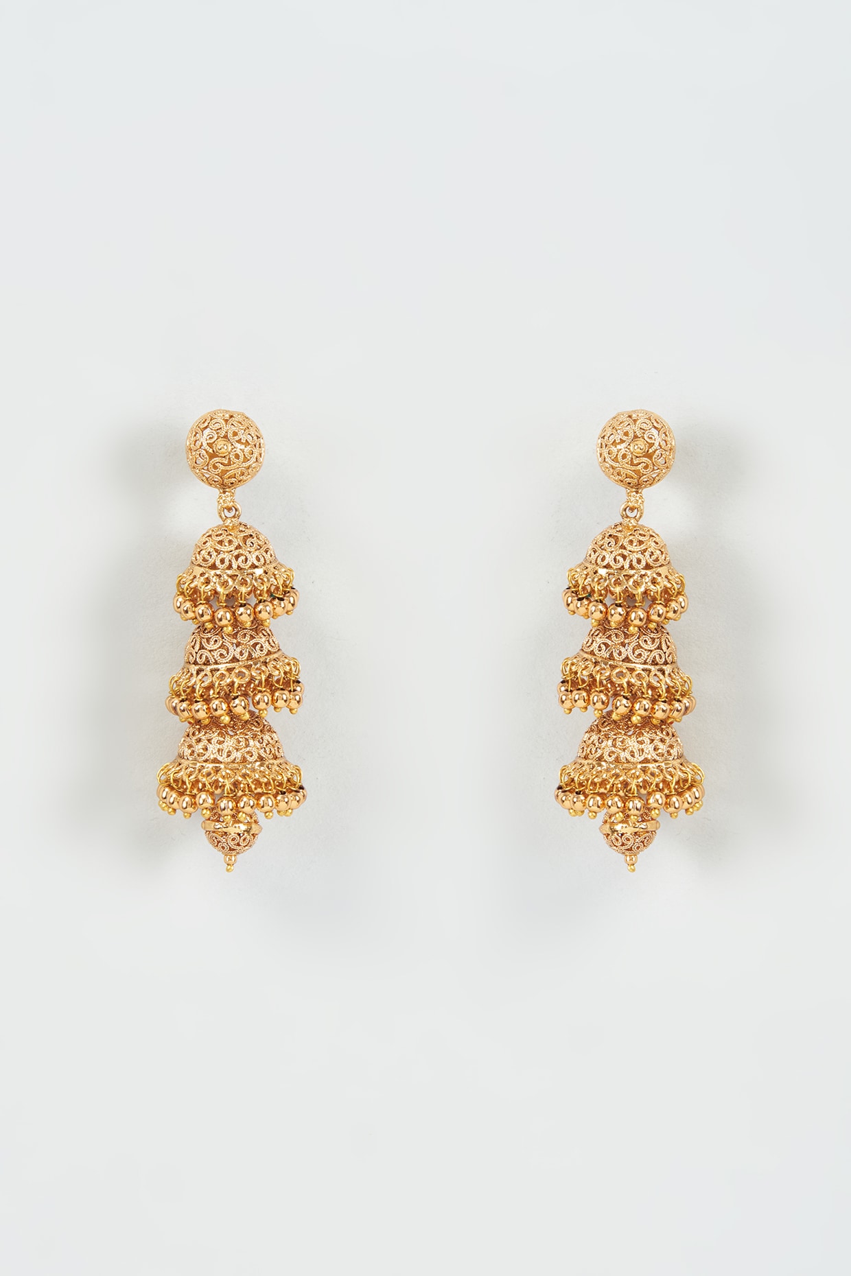 Gold Plated Kundan Earrings – Ishil