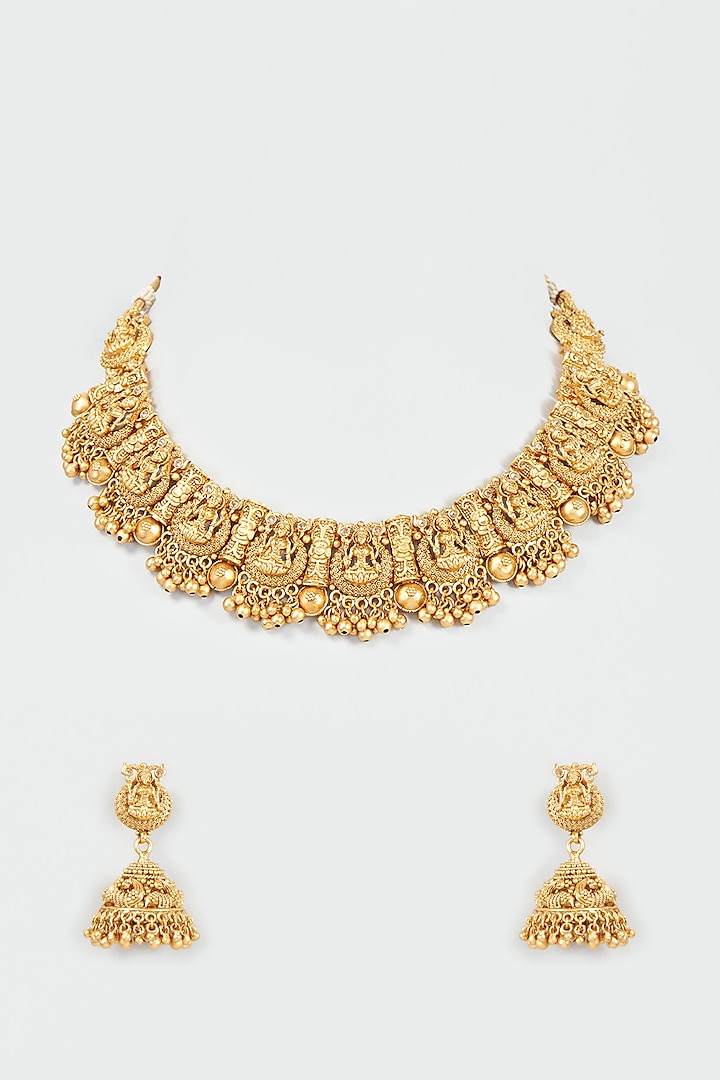 Kundan Necklace Tanishq Tanishq Polki Set Gold Finish Kundan Polki