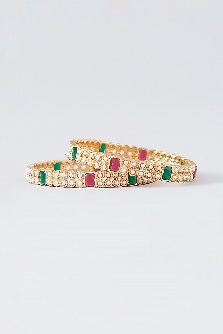 Designer gold brass polish with kundanpolki,Agate and onyx carved stone