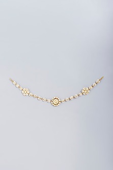Gold Finish Kundan Polki Sheeshphool by VASTRAA Jewellery-POPULAR PRODUCTS AT STORE