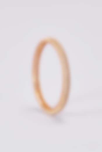 Gold Finish Kundan Polki Temple Bangles (Set Of 4) by VASTRAA Jewellery at Pernia's Pop Up Shop