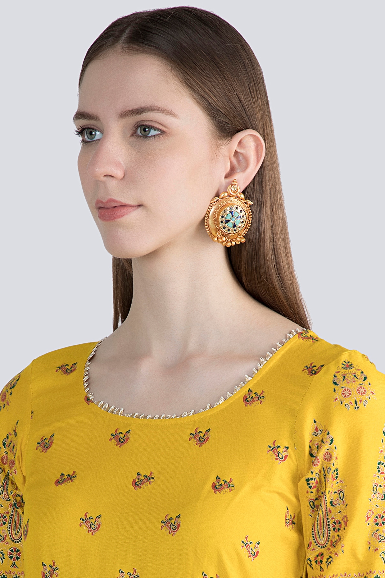 Vintage Style Art Nouveau Gold Earrings for Women, 9k /14k Solid Gold Lace  Drop Earrings, Garnet Birthstones Earrings, Gemstones Earrings. - Etsy