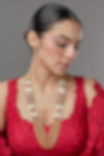 Gold Finish Beaded Mala by VASTRAA Jewellery at Pernia's Pop Up Shop