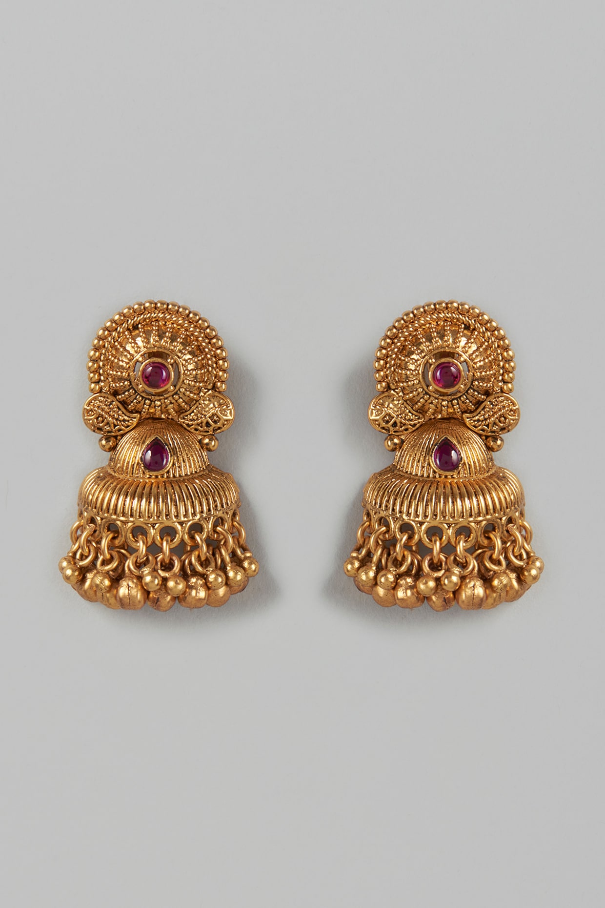 Jhumka on sale temple earrings