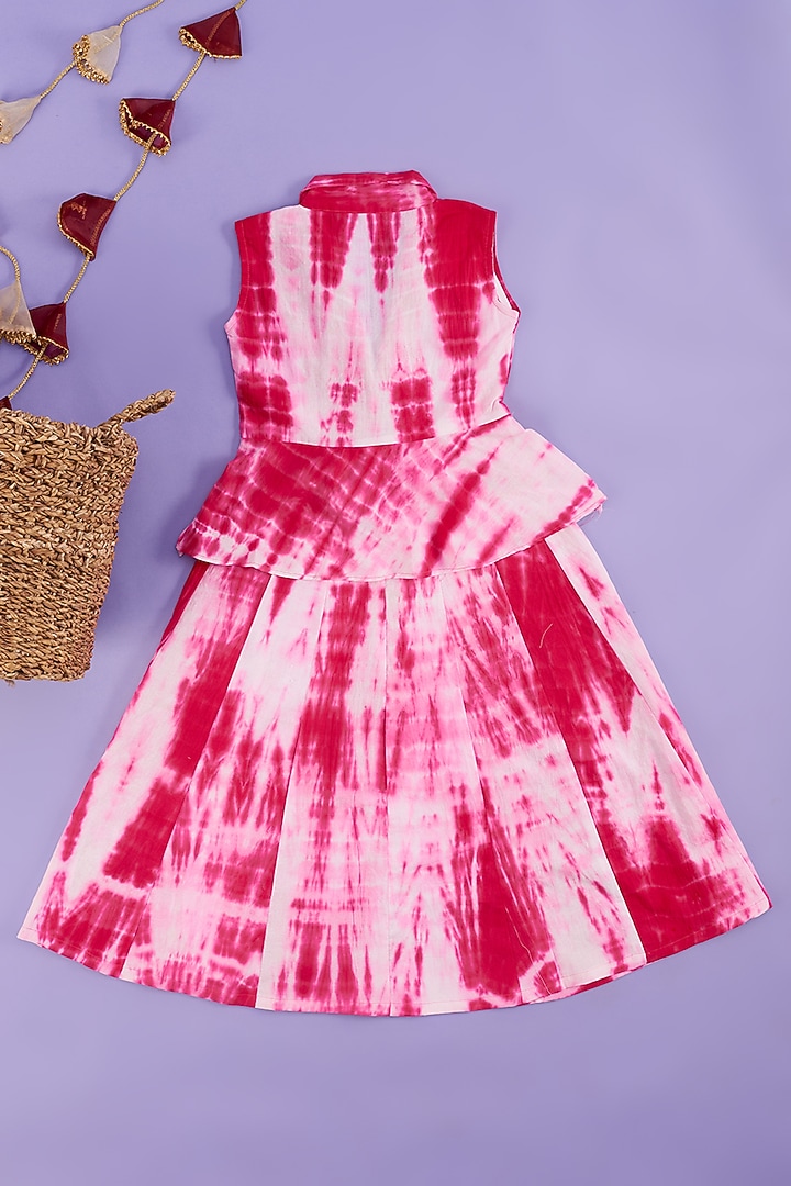 Multi-Coloured Printed Jumpsuit For Girls by Vastra Vinod at Pernia's Pop Up Shop