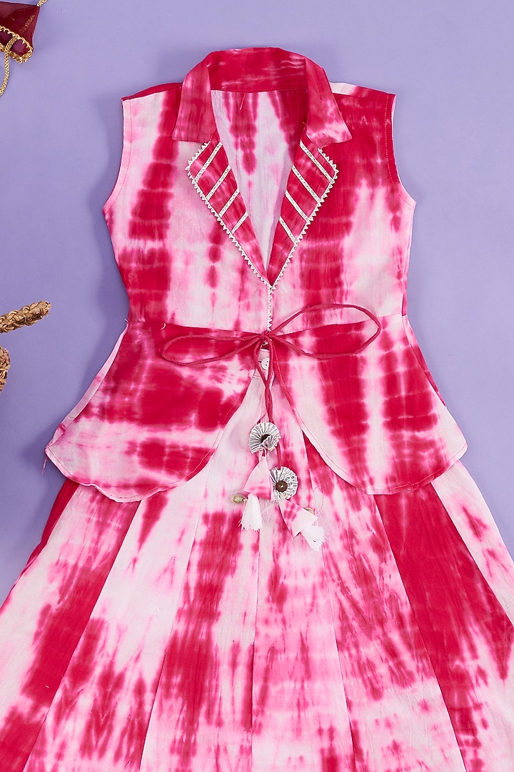 Multi-Coloured Printed Jumpsuit For Girls by Vastra Vinod at Pernia's Pop Up Shop
