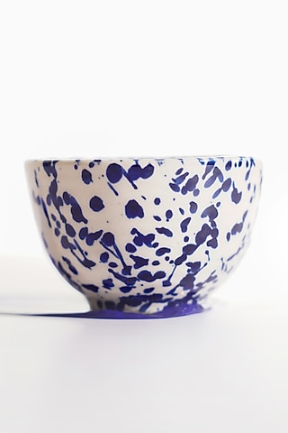 Blue & White Stoneware Soup Bowl Set by VATA LIVING