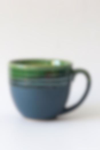 Blue & Green Cofffee Cup Set by VATA LIVING