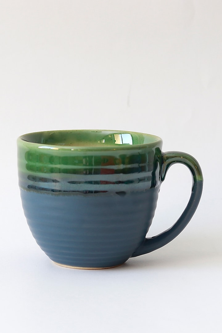 Blue & Green Cofffee Cup Set by VATA LIVING