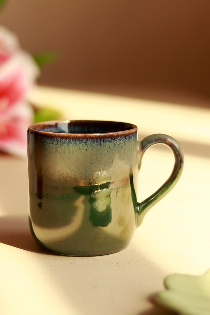 Moss Green Coffee Mug Set by VATA LIVING at Pernia's Pop Up Shop