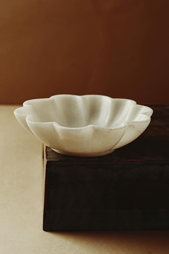 Ivory Marble Trays (Set of 2) by VATA LIVING at Pernia's Pop Up Shop