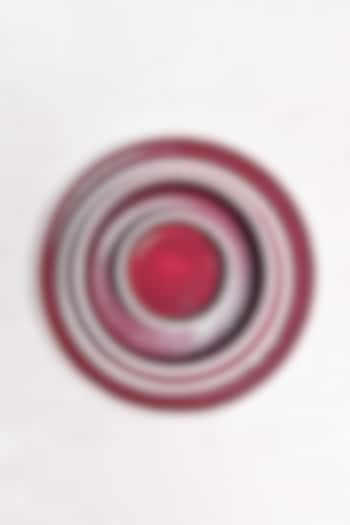 Maroon Handmade Side Plates (Set of 4) by VATA LIVING at Pernia's Pop Up Shop