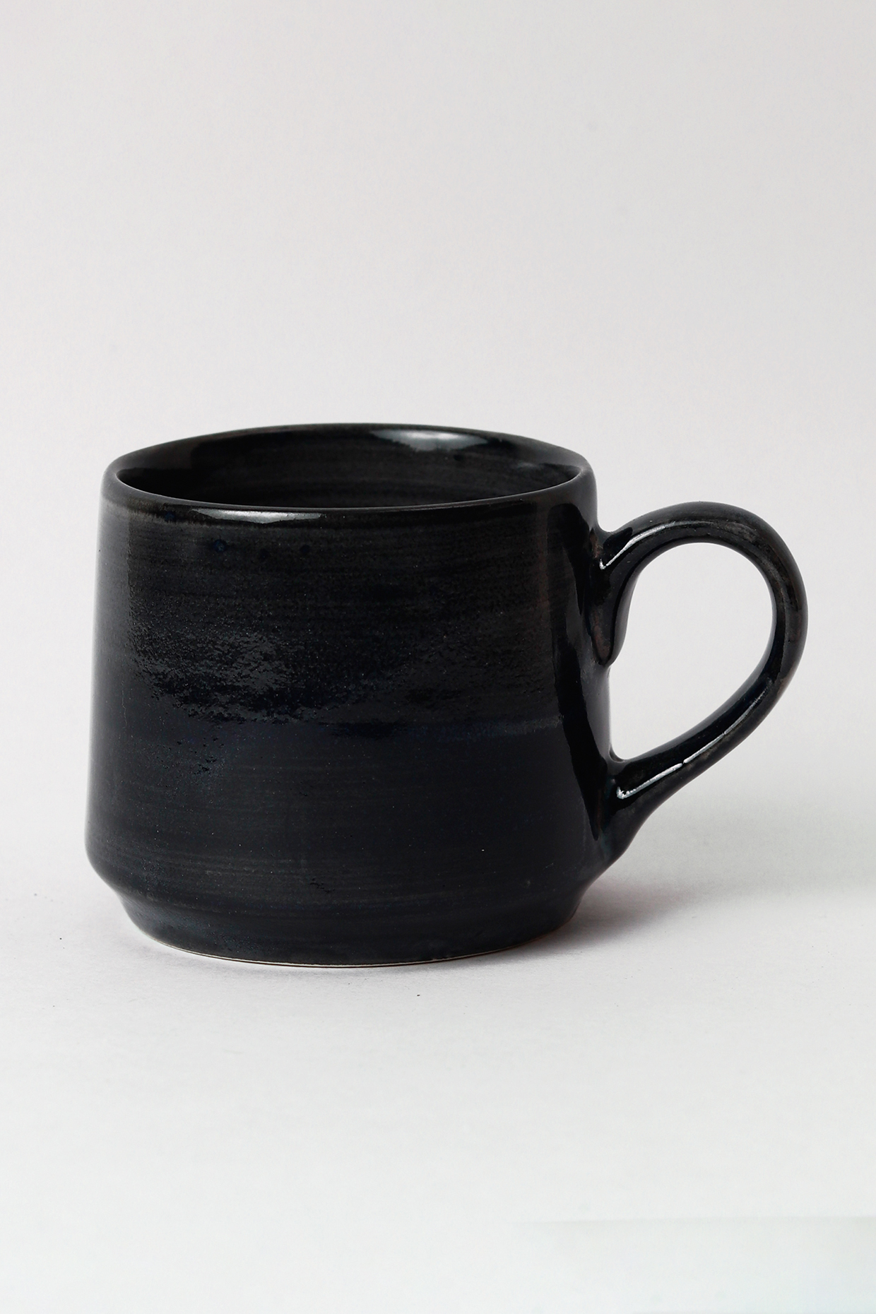 Black Stoneware Cups (Set of 4) by VATA LIVING at Pernia's Pop Up Shop
