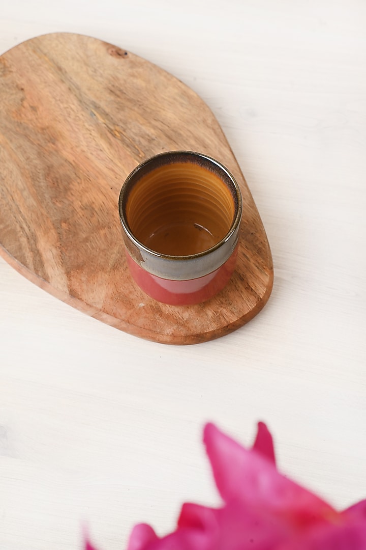 Fuchsia Stoneware Tumblers (Set of 2) by VATA LIVING at Pernia's Pop Up Shop