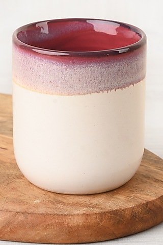 Ivory Stoneware Tumblers (Set of 2) by VATA LIVING