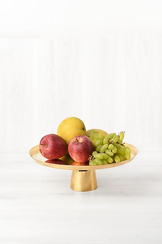 Gold Brass Stand by VATA LIVING