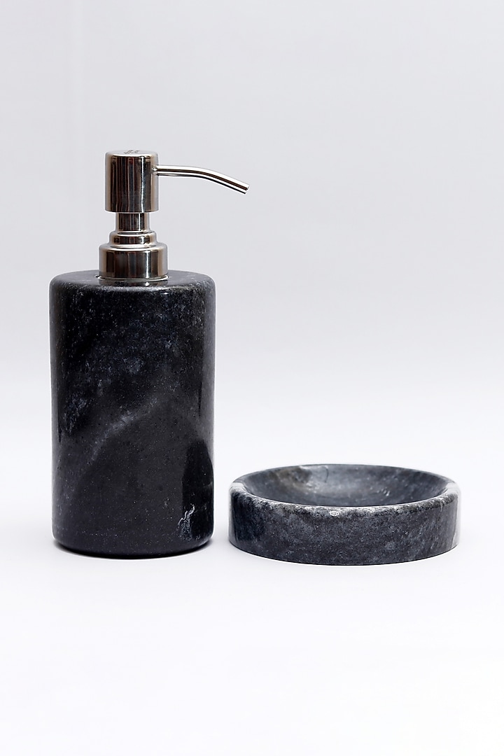 Black Marble Bathroom Set by VATA LIVING at Pernia's Pop Up Shop