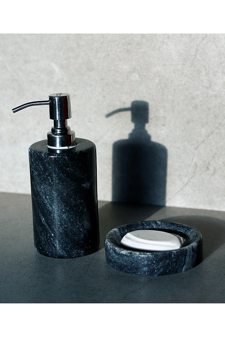 Black Marble Bathroom Set by VATA LIVING at Pernia's Pop Up Shop
