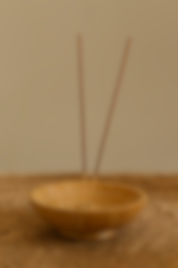 Beige Sandstone Incense Holder by VATA LIVING at Pernia's Pop Up Shop