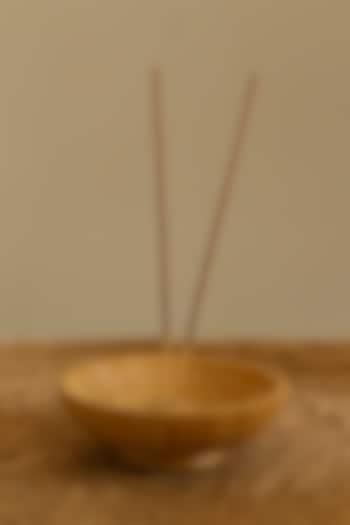 Beige Sandstone Incense Holder by VATA LIVING