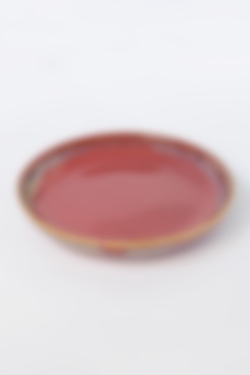 Pink Stoneware Plate (Set of 2) by VATA LIVING