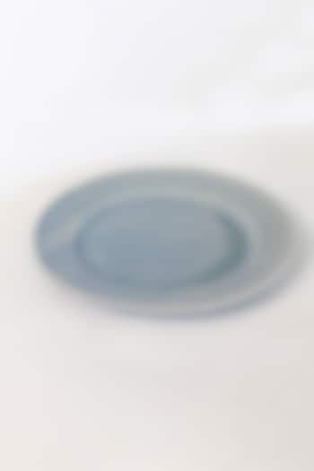 Light Blue Stoneware Dinner Plates (Set of 2) by VATA LIVING