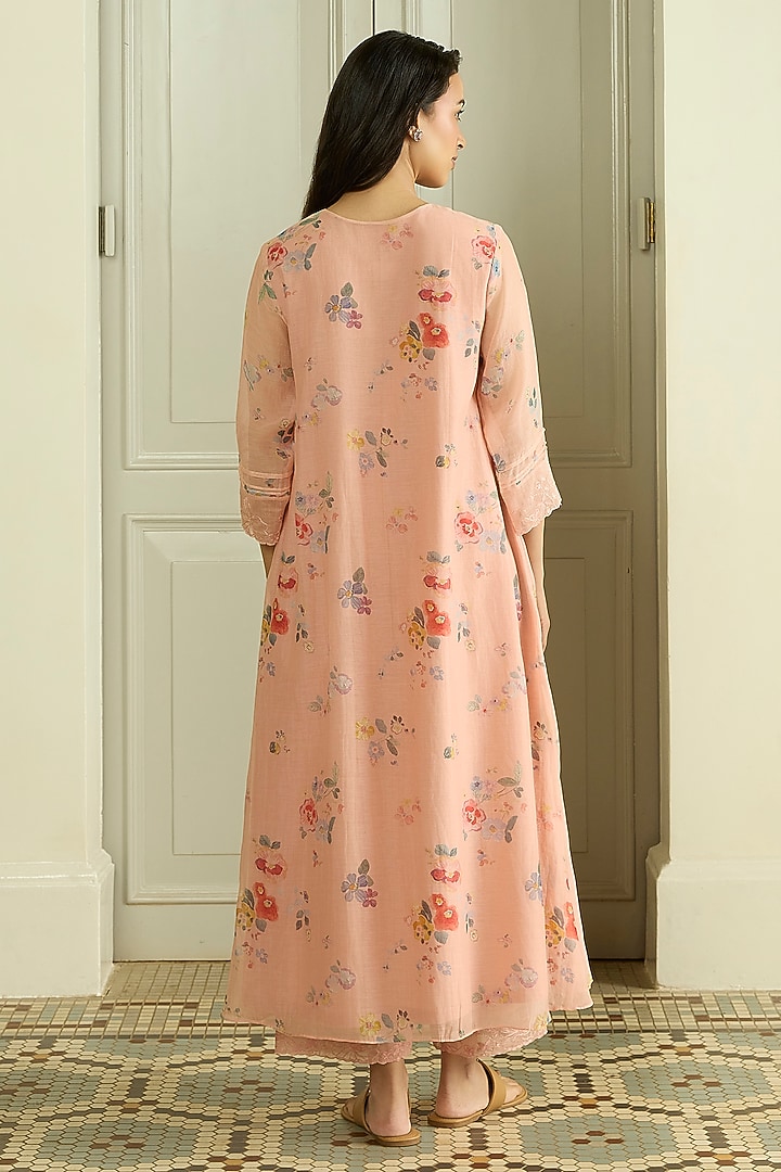 Blossom Muslin Cotton Floral Printed Co-Ord Set by Vaayu at Pernia's Pop Up Shop