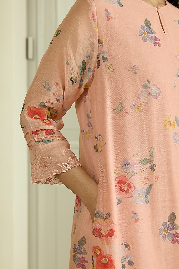 Blossom Muslin Cotton Floral Printed Co-Ord Set by Vaayu at Pernia's Pop Up Shop