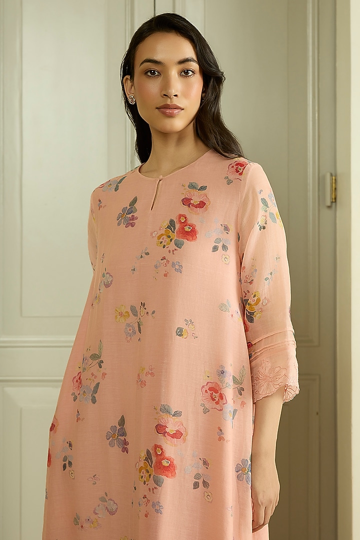 Blossom Muslin Cotton Floral Printed Co-Ord Set by Vaayu at Pernia's Pop Up Shop