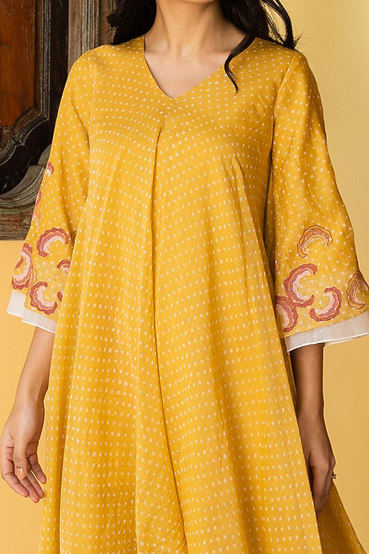 Tuscany Cotton Embroidered Summer Dress by Vaayu at Pernia's Pop Up Shop