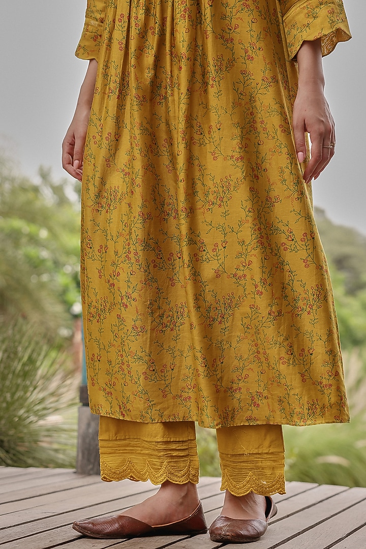 Tuscany Giza Silk Floral Printed Co-Ord Set by Vaayu at Pernia's Pop Up Shop