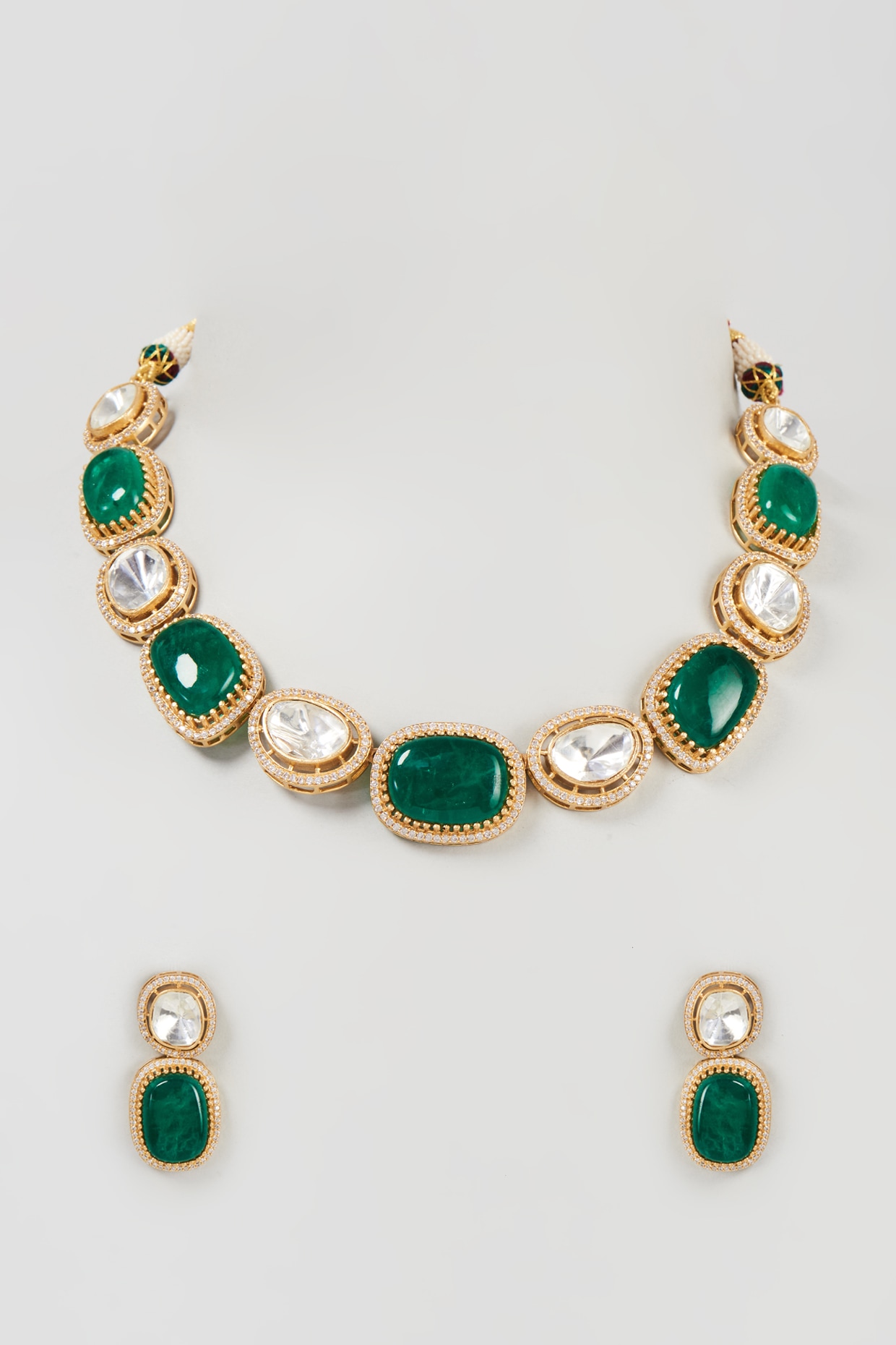 Emerald Necklace | Symbol of Love & Prosperity - Luck Strings