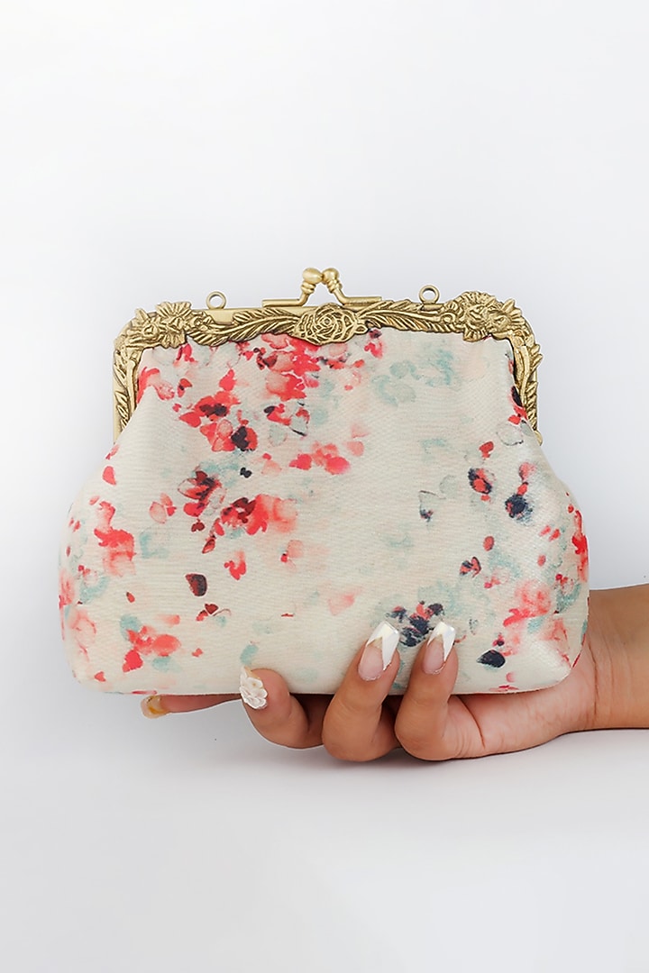 Multi Colored Potli Clutch by Vareli Bafna Designs at Pernia's Pop Up Shop