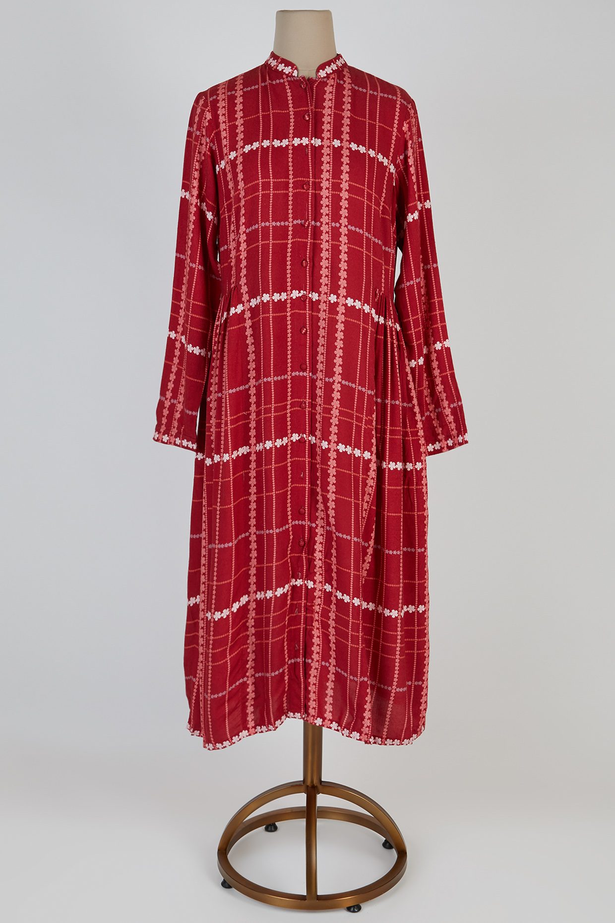 Maroon Tunic by Varun Bahl at Pernia's Pop Up Shop