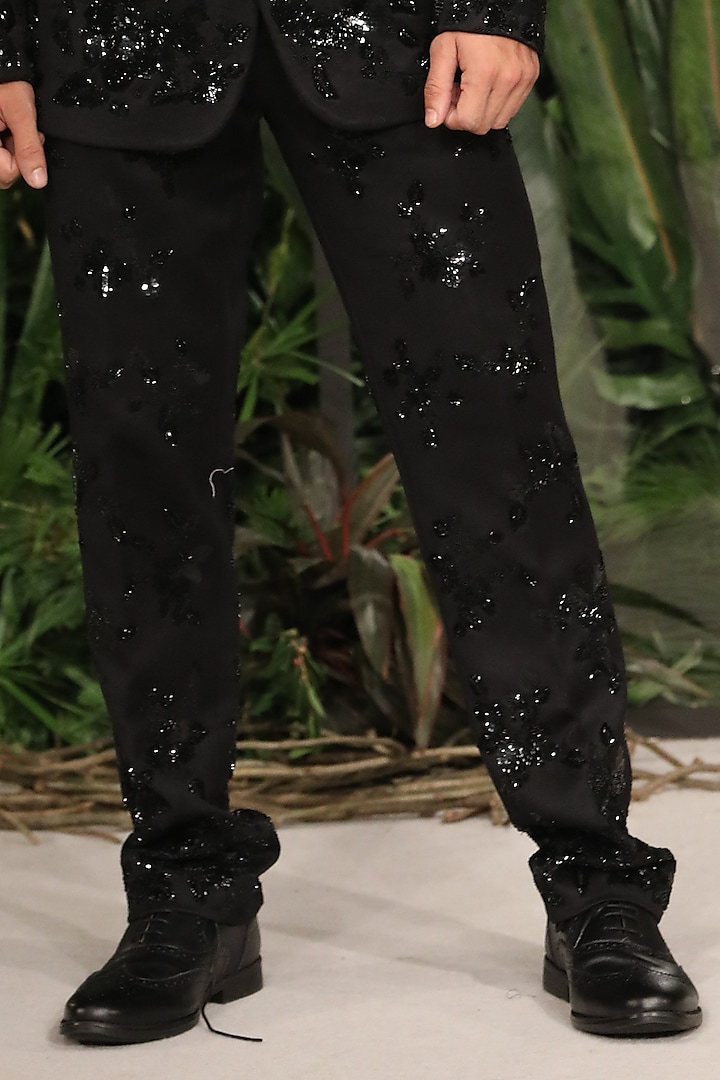 Sequin Pants for Men - Black