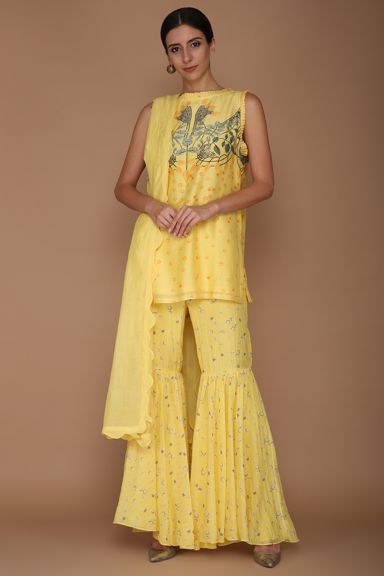 varun bahl yellow sharara