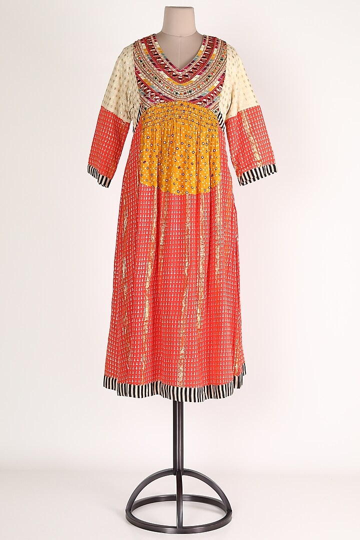 Red Embroidered Dress by Verb by Pallavi Singhee